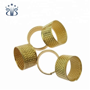 Herramienta <span class=keywords><strong>de</strong></span> costura para <span class=keywords><strong>el</strong></span> hogar, <span class=keywords><strong>dedal</strong></span> <span class=keywords><strong>de</strong></span> cobre dorado a la venta - Product Image 4
