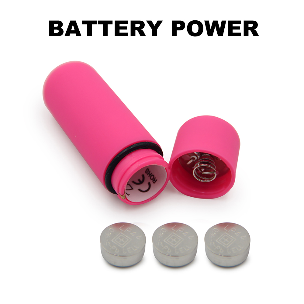 Battery Powered Mini Bullet Vibrator - 100% Waterproof Silicone Toy for  Women
