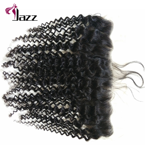 Color <span class=keywords><strong>Natural</strong></span> 9a grado brasileño de la onda profunda de encaje francés cierre Frontal - Product Image 5