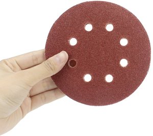 <strong>Abrasive</strong> <strong>Tools</strong> Sanding Disc 60 80 120 240 320 400 600 Grit 6inch 6 Holes Orbit Sander Pack of 100pcs - Product Image 2
