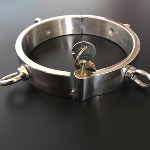 Di alta qualità in acciaio inox vincoli collare schiavo feticcio <span class=keywords><strong>bdsm</strong></span> bondage collo metallo sesso collari adulti - Product Image 4
