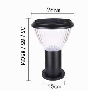 Lumière de pelouse d'extérieur, pilier en aluminium à énergie solaire, lampe de paysage, idéale pour une <span class=keywords><strong>allée</strong></span>, un <span class=keywords><strong>Garage</strong></span>, une cour, un Patio ou un sentier - Product Image 4