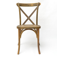 Eventfur chêne bois rustique antique X chaise arrière