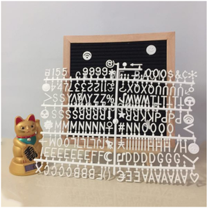 Tablero de letras cambiable de madera de fieltro negro de 10*10 pulgadas personalizado - Product Image 5