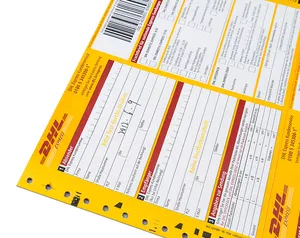 DHL באיכות גבוהה שליח שטר מטען עם ברקוד ודיגיטלי מספר