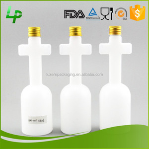 4 oz Botella de Agua Bendita de POLIETILENO de alta densidad en Forma de Cruz Con Tapón de Rosca - Product Image 1