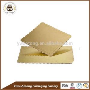 Fabrik Günstige Preis Einweg Gold Kuchen blech Gold Runde Form Brett Papp teller - Product Image 6