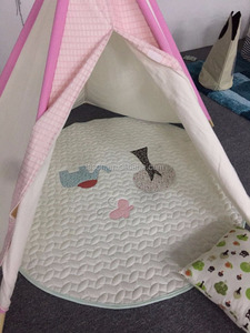 Tienda de campaña tipi india de algodón con poste de madera de buena calidad para ocio infantil al aire libre - ¡Oferta! - Product Image 5