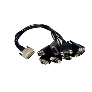 VHDCI 68 pin to 8 Port RS232 DB9 male OPT8D serial card Cable