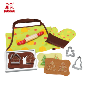 Bebé pretend <span class=keywords><strong>juego</strong></span> <span class=keywords><strong>de</strong></span> alimentos juguete <span class=keywords><strong>de</strong></span> madera cookies baking set para niños 3 + - Product Image 1