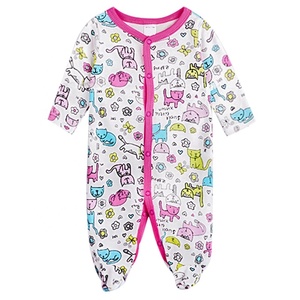 <span class=keywords><strong>3</strong></span> mảnh Đặt Đóng Gói INS Hot Bán 100% Cotton Dễ Thương Phim Hoạt Hình Rompers Jumpsuit Bé - Product Image 3
