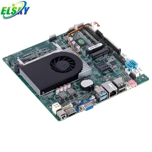 Mince ventilateur muet Core i5 4200U atx carte mère DC 12V alimentation DDR3 Haswell 4th génération carte mère Mini ITX 4K EDP LVDS