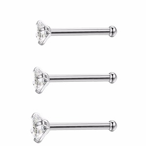 Khuyên Mũi Móng Vuốt Bằng Thép Thời Trang Trang Sức Xỏ Khuyên Cz Khuyên Mũi Khuyên Mũi Siêu Nhỏ Bằng Bạc Sterling - Product Image 4