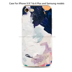 कस्टम मुद्रित नरम भित्तिचित्र मामलों के लिए सैमसंग गैलेक्सी S6 मामले, रंग मुद्रण मोबाइल फोन कवर के लिए सैमसंग s6 बढ़त मामले