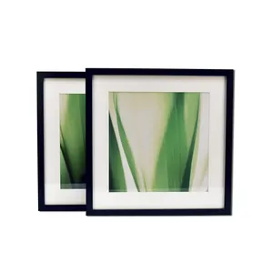 12 × 12インチWalnut Shadow Box Plexiglass PrintedアートPS Picture Frame