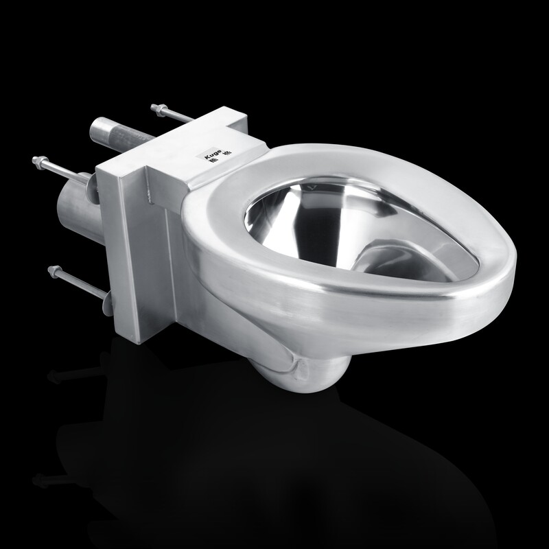 Europe hot sale wall hung toilet 304 stainless steel prison toilet bowl price