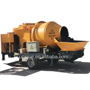 Golden Supplier Small Diesel Engine Mixer Pump Truck Concrete Mixer with Pump