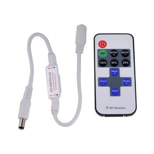 12-24V 11Key <span class=keywords><strong>Mini</strong></span> RF Controle Remoto Sem Fio LED Dimmer Para 5050 3528 2835 Única cor Led Strip Lights - Product Image 5