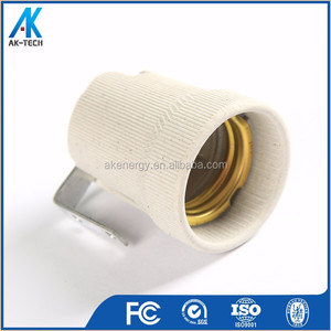 Support de lampe en céramique <span class=keywords><strong>E27</strong></span> de haute qualité avec support <span class=keywords><strong>douille</strong></span> en porcelaine décorative filetée électrique fabriquée en Chine - Product Image 3