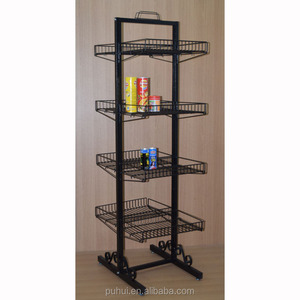 Cửa Hàng Trưng Bày Hàng Hóa Kệ Trưng Bày Dây Kim Loại Hai Mặt Nhiều Tầng Có Thể Điều Chỉnh - Product Image 1