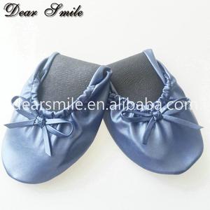 Nizza Che Indossa il trasporto libero delle donne di cuoio pieghevole appartamenti nave balletto <span class=keywords><strong>scarpe</strong></span> basse blu per ufficio e <span class=keywords><strong>shopping</strong></span> - Product Image 5