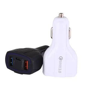 OEM conception rapide charge QC 3.0 chargeur de voiture portable QC 3.0 chargeur