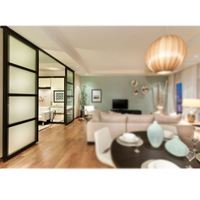 Mur de cube en verre insonorisé, 1 pièce, séparation de bureau, partition en verre de styliste avec stores pour bureau et caisse