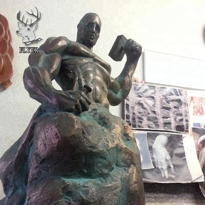 Outdoor大型ブロンズ自己メイド男像販売のため - Product Image 2