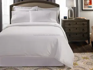 Sábanas de algodón egipcio para cama de hotel, 100% algodón