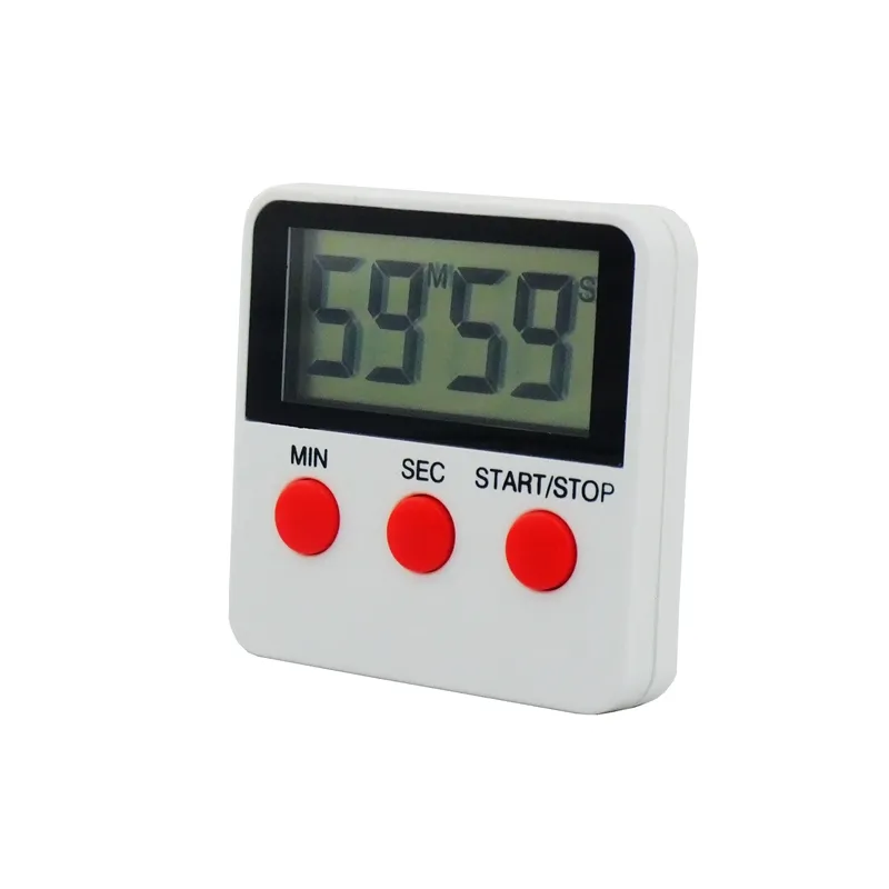 LCD Display Kitchen Timer Digital Timer Magnetic Back Loud Alarm On A Rope Cooking Timers