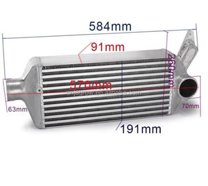 Top Mount Bolt on Aluminum Turbo Intercooler for Impreza WRX EJ25 GH GRB <strong>GEE</strong> 08-14