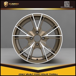 ZUMBO R0009 Nuevo diseño de Alta Calidad de Bronce Mecanizado <span class=keywords><strong>Cara</strong></span> Coche 15 "16" 17 "18" Llantas de aleación - Product Image 1