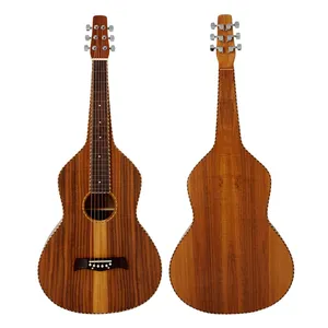 Aiersi guitarra acústica havaiana laminada, corpo de koa com corpo de marca para venda