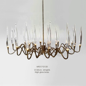 <span class=keywords><strong>Lustre</strong></span> en cristal de verre avec bougie LED G4 moderne en forme de branche de <span class=keywords><strong>tulipe</strong></span>, art luxueux en or ou en nickel pour le salon - Product Image 6