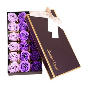 12 Miếng Của Xà Phòng Hoa + Hộp Quà Tặng Gấu Dần Dần HẠNH PHÚC Rose Quà Tặng Sáng Tạo Của Mẹ Ngày Valentine Của Ngày Nhà Sản Xuất Quà Tặng - Product Image 5