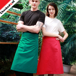 Venta caliente de moda llevar ropa de algodón divertido blanco capa cocinero <span class=keywords><strong>delantal</strong></span> de chef de cocina - Product Image 3