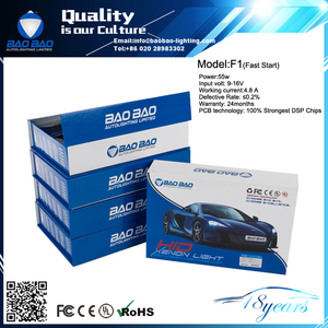2017 de alta calidad F1 12v 24v 55W rápido brillante <span class=keywords><strong>ocultó</strong></span> kit de xenón con garantía de 2 años de China BAOBAO fábrica de ilumi - Product Image 6