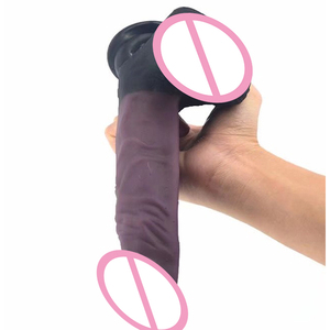 FAAK 19CM Dildo réaliste pour femme Jouet sexuel pour adultes Dildos Pénis en silicone réaliste en caoutchouc Dildo noir pour femmes - Product Image 4