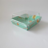 Boîte d'emballage alimentaire en papier imprimé, boîte à nouilles avec couvercle, plateau alimentaire