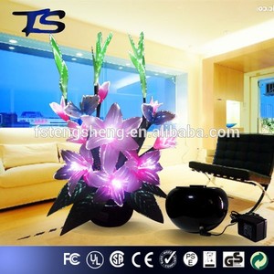 Manufacture led <span class=keywords><strong>auto</strong></span> changement de couleur fleurs en soie de <span class=keywords><strong>lys</strong></span> lumières led - Product Image 1