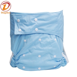 Couches lavables écologiques en coton imprimé <span class=keywords><strong>pour</strong></span> bébés, réutilisables, avec protection anti-fuites et boutons-pression ajustables - Product Image 2