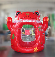 Cube gonflable cash money attraper prenez machine à vendre