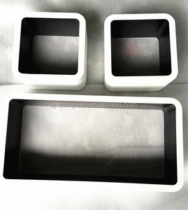 رفوف مكعب حائطية سوداء مثبتة على الحائط ثنائية اللون - Product Image 3
