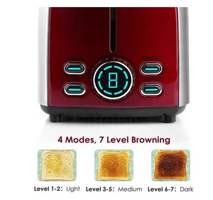 New 2-Slice Stainless Steel Digital <strong>Toaster</strong> with Reheat &amp; Defrost Functions 850W - Product Image 3