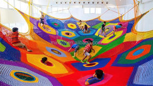 Grands filets d'<span class=keywords><strong>escalade</strong></span> en <span class=keywords><strong>corde</strong></span> arc-en-ciel pour enfants, pour aire de jeux intérieure - Product Image 5