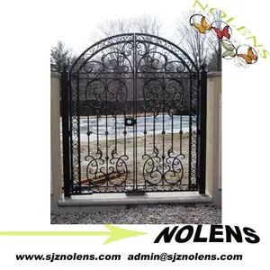 Porte en fer forgé porte de fer de jardin/portes en fer forgé/Promotion Annuelle Avant Porte De Fer Porte Prix Fournisseur