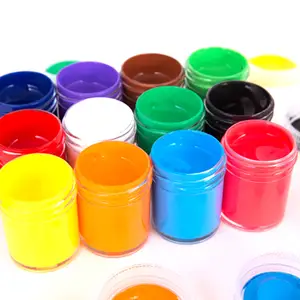 사용자 정의 비 독성 7-25 ml 아이 DIY 그림 물 컬러 손가락 페인트