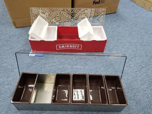 6ถาดสแตนเลส Winco บาร์แคดดี้เครื่องปรุงอาหาร - Product Image 6