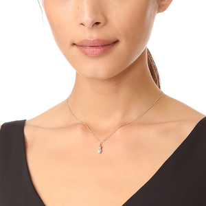 Collar de piña de diamante minimalista joyería de plata 925 delicada - Product Image 4