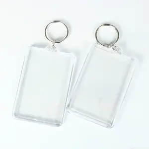 Manufacturers supply Transparent Photo Frame Gift Acrylic Blank Keychain